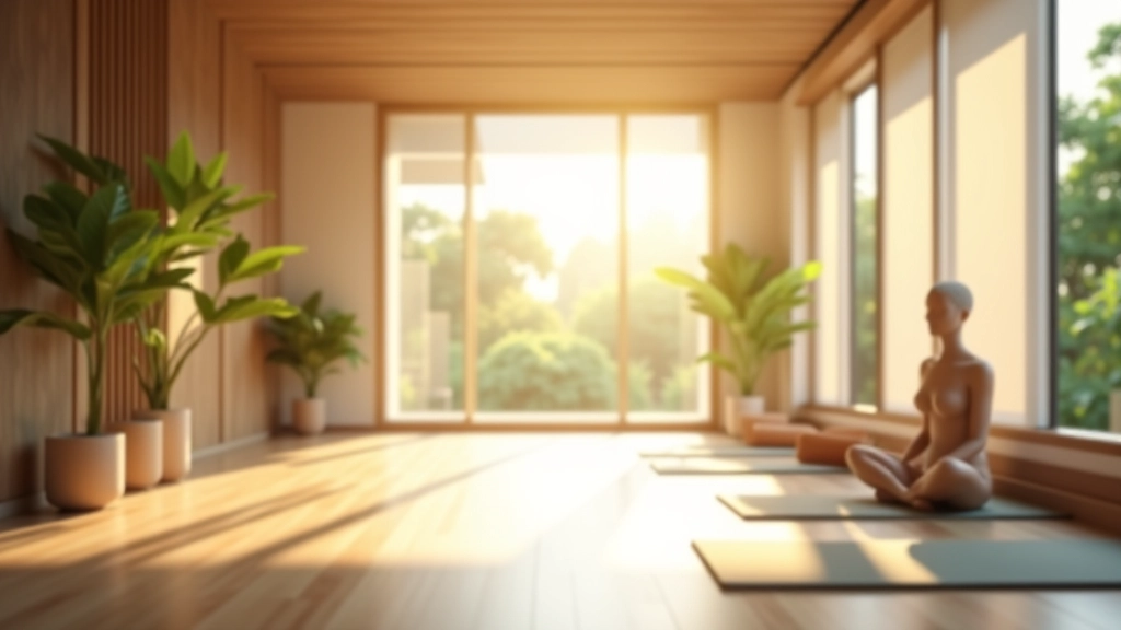 Modern wellness center with meditation space and relaxation areas